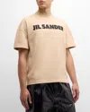 Jil Sander Logo-print Cotton T-shirt In Dark Sand