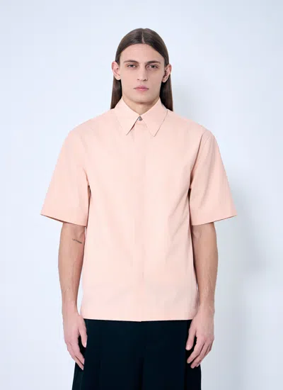 Jil Sander Men Short-sleeve Shirt In Pink