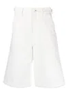Jil Sander Short In Denim In White
