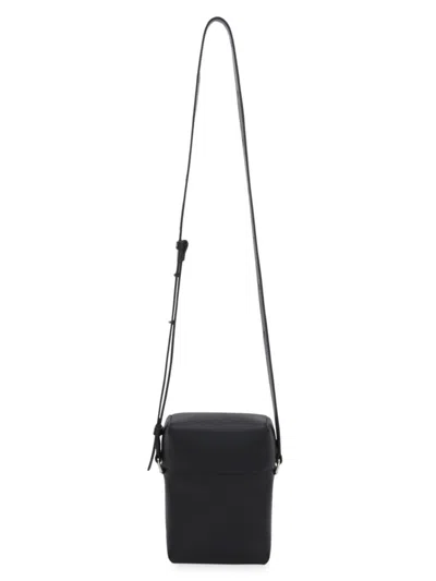 Jil Sander Men's Small Lid Crossbody Bag In Black
