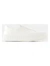 Jil Sander Man Sneakers Ivory Size 10 Textile Fibers In White