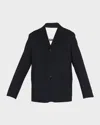 Jil Sander Men's Solid Suit Jacket In Dark Blue