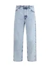 Jil Sander Antartic Blue Cotton 183 Aw 23 Treated Trousers In Blue