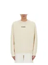 Jil Sander Logo Print Crewneck Sweatshirt