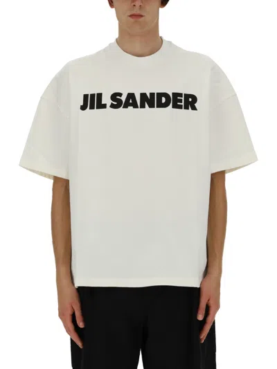 Jil Sander White Cotton T-shirt