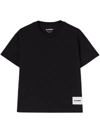 Jil Sander Short Sleeve T-shirt In Black