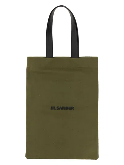 JIL SANDER MEN'S TOTE BAG WITH LOGO