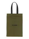 Jil Sander Tote Bag With Double Leather Handle In Multicolor