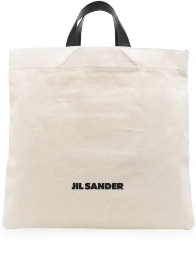 JIL SANDER JIL SANDER MEN TOTE BAG WITH LOGO