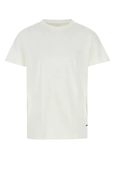 Jil Sander Men White Cotton T-shirt Set