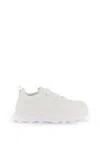 JIL SANDER MEN'S WHITE LEATHER SNEAKERS FOR SS24 COLLECTION