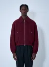 Jil Sander Mlange Wool Bomber Jacket In Red