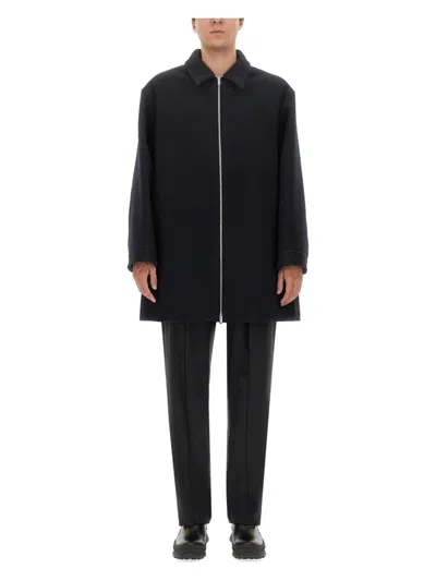 Jil Sander Men's Wool Coat In Black