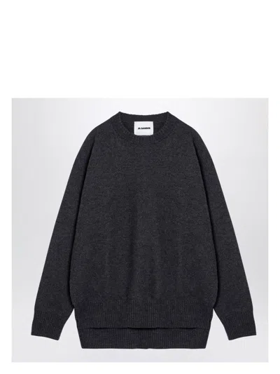 JIL SANDER MEN'S WOOL CREW-NECK SWEATER
