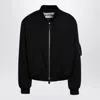 Jil Sander Zip-up Bomber Jacket In Black