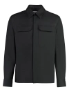Jil Sander Long-sleeved Solid Shirt In Black