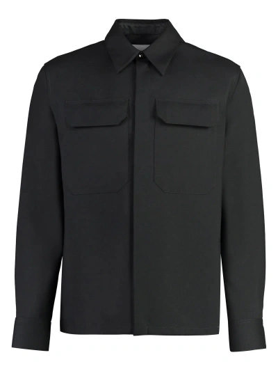 JIL SANDER MEN'S WOOL SHIRT