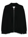 Jil Sander Zip-up Long-sleeved Bomber Jacket In Black