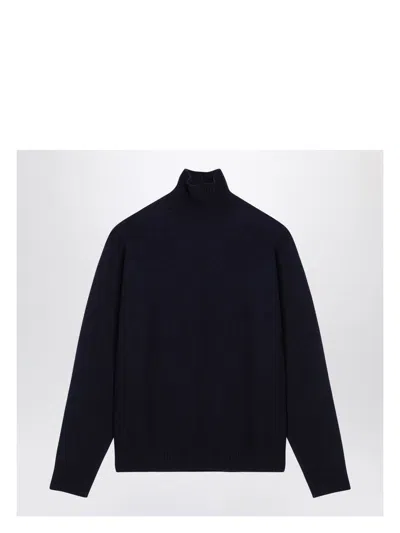 JIL SANDER MEN'S WOOL TURTLENECK SWEATER