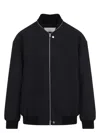Jil Sander Classic Front Zip Bomber Jacket In Black