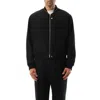 Jil Sander Black Polyester Bomber In Black