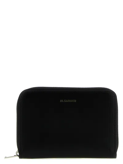 Jil Sander Men Zip Leather Wallet