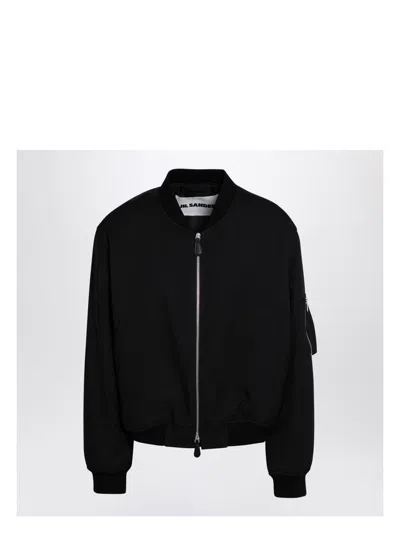 JIL SANDER MEN'S ZIPPED BOMBER JACKET