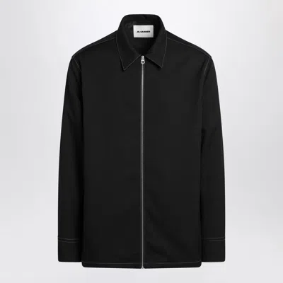 JIL SANDER MEN'S ZIPPED SHIRT JACKET