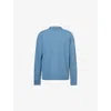 Jil Sander Mens Cornflower Relaxed-fit Crewneck Wool-knit Jumper In Blue