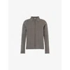 Jil Sander Mens Dark Grey Pointed-collar Check Woven Jacket In Gray