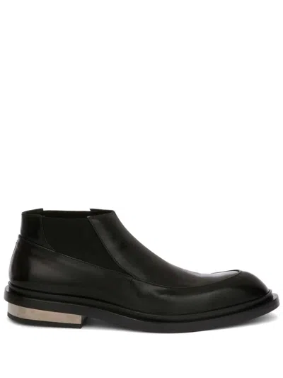 Jil Sander Men`s Low Boots In Black  