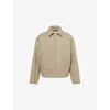 Jil Sander Mens Pine Bitonal Oversized Wool Blouson Jacket In Green