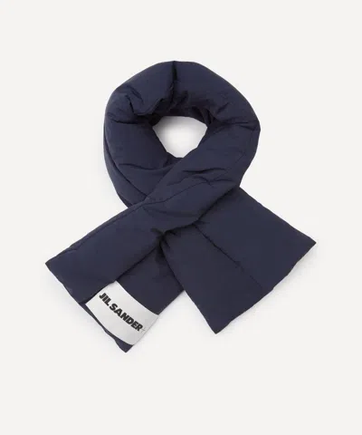 Jil Sander Mens Quilted Down Scarf