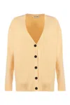 Shop Jil Sander Merino Wool Cardigan