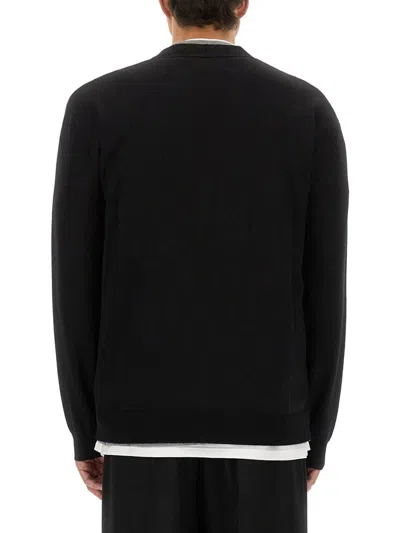 Jil Sander Merino Wool Cardigan In Black
