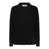 Jil Sander Wool Cardigan In Black