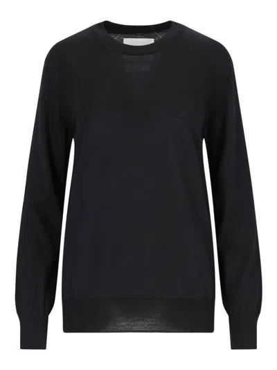 JIL SANDER SUÉTER CON ESCOTE BARCO - AZUL