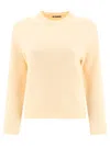 Jil Sander Merino Wool Sweater In Beige