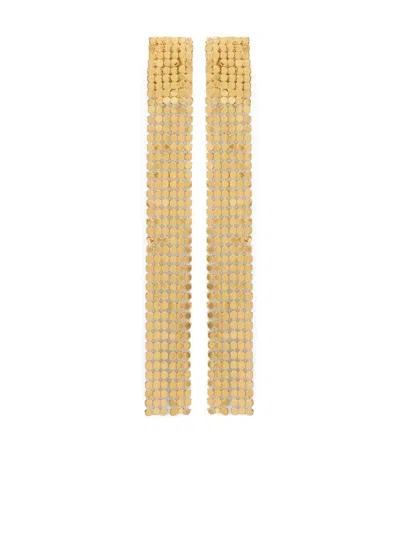 Jil Sander Mesh-design Clip-on Earrings In Gold