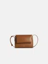 Jil Sander Messenger Brown Leather Crossbody Bag In Brown