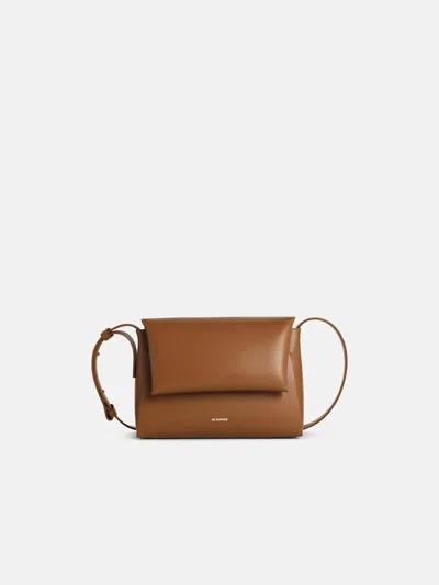 Jil Sander 'messenger' Brown Leather Crossbody Bag