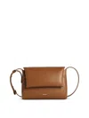 Jil Sander Messenger Brown Leather Crossbody Bag In Brown
