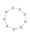 Jil Sander Metal Beaded Bracelet In Metallic