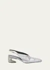 Jil Sander 60mm Leather Pumps In Sky Grey