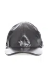 Jil Sander Metallic-effect Baseball Cap Hat In Gray