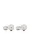 Jil Sander Metallic-finish Earrings In Silver