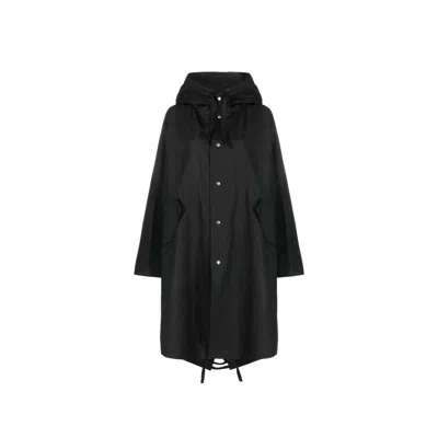 JIL SANDER JIL SANDER MID-LENGTH COTTON HOODED PARKA