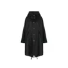Shop Jil Sander Mid-length Cotton Hooded Parka Women In Black