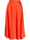 Jil Sander Mittellanger Rock In Orange