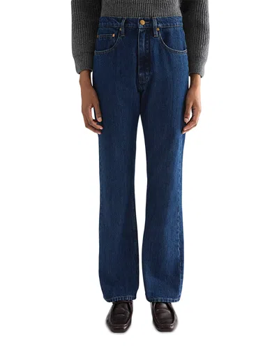 Jil Sander Mid Rise Lightweight Denim Flare Jeans In Medium In Multi